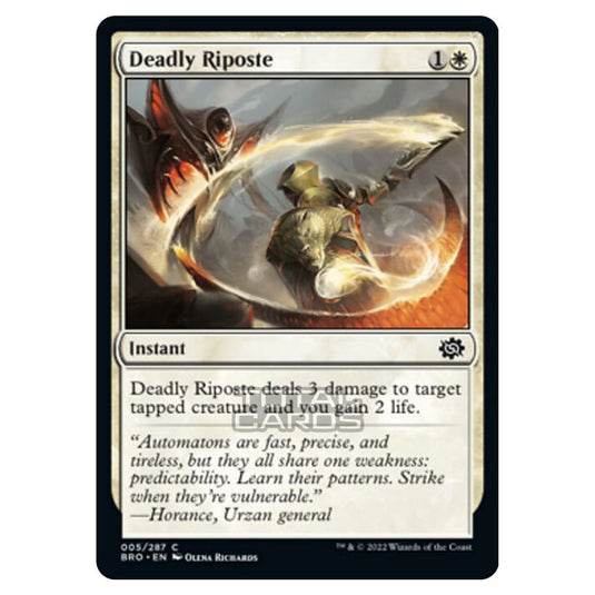 Magic The Gathering - The Brothers War - Deadly Riposte - 005/287