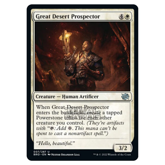 Magic The Gathering - The Brothers War - Great Desert Prospector - 007/287
