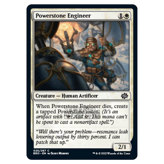 Magic The Gathering - The Brothers War - Powerstone Engineer - 020/287