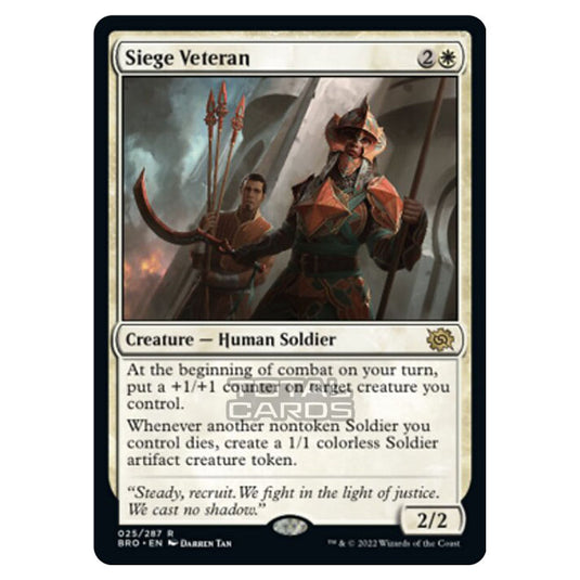 Magic The Gathering - The Brothers War - Siege Veteran - 025/287