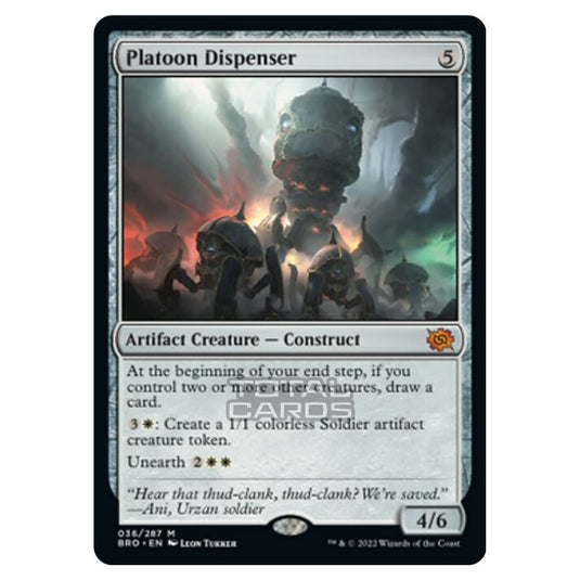 Magic The Gathering - The Brothers War - Platoon Dispenser - 036/287