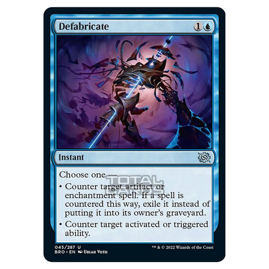 Magic The Gathering - The Brothers War - Defabricate - 045/287