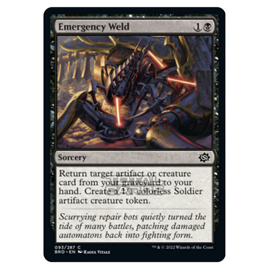 Magic The Gathering - The Brothers War - Emergency Weld - 093/287