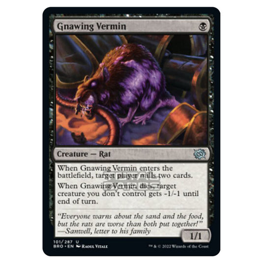 Magic The Gathering - The Brothers War - Gnawing Vermin - 101/287