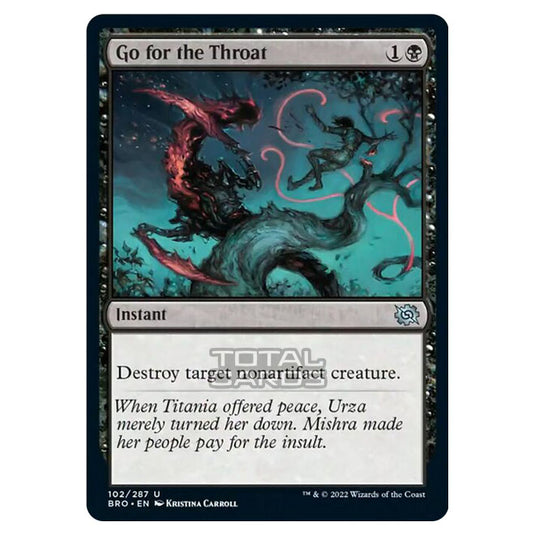 Magic The Gathering - The Brothers War - Go for the Throat - 102/287