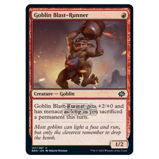 Magic The Gathering - The Brothers War - Goblin Blast-Runner - 137/287