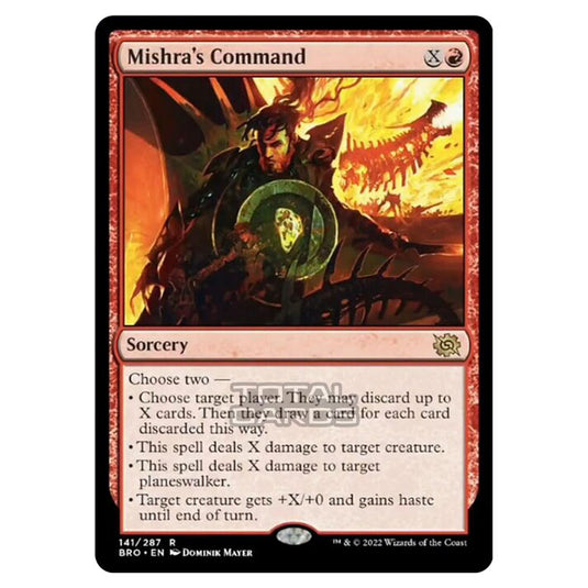 Magic The Gathering - The Brothers War - Mishra's Command - 141/287