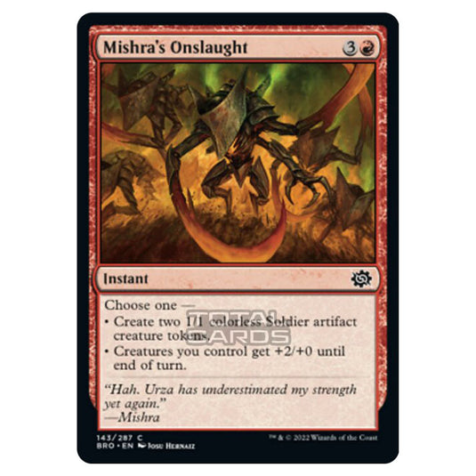 Magic The Gathering - The Brothers War - Mishra's Onslaught - 143/287