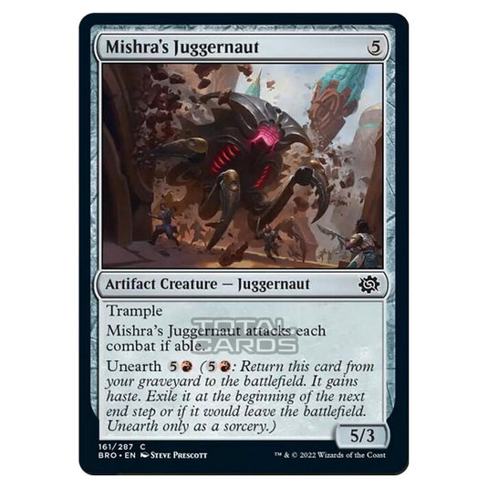 Magic The Gathering - The Brothers War - Mishra's Juggernaut - 161/287