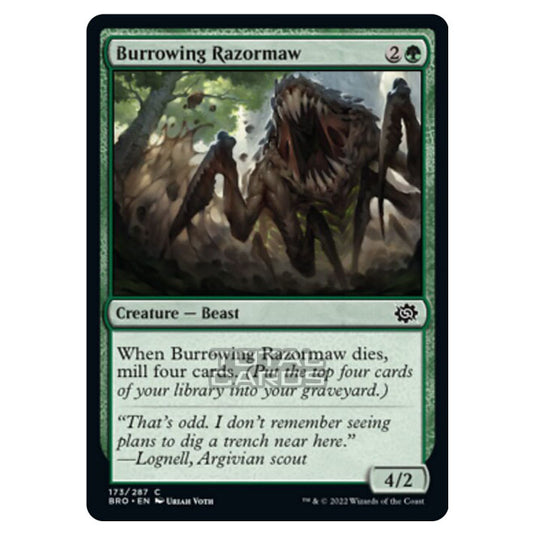 Magic The Gathering - The Brothers War - Burrowing Razormaw - 173/287