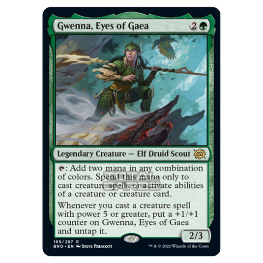 Magic The Gathering - The Brothers War - Gwenna, Eyes of Gaea - 185/28 Magic The Gathering - The Brothers War - Gwenna, Eyes of Gaea - 185/28