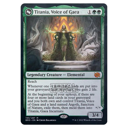 Magic The Gathering - The Brothers War - Titania, Voice of Gaea - 193/287