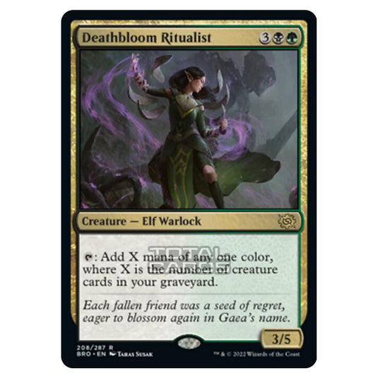 Magic The Gathering - The Brothers War - Deathbloom Ritualist - 208/287