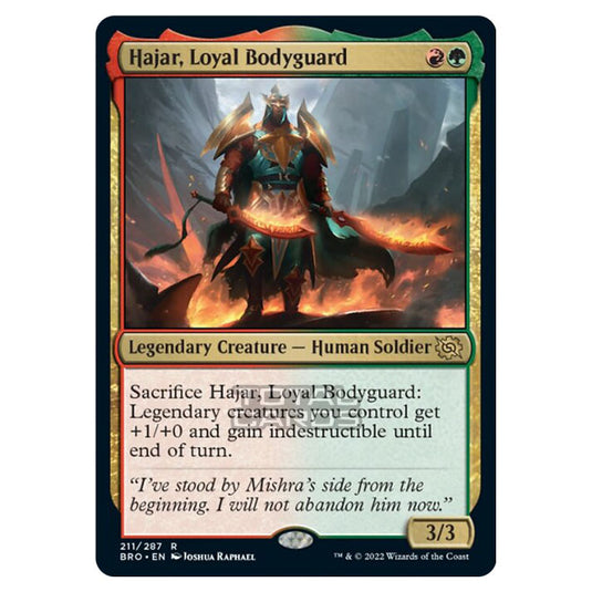 Magic The Gathering - The Brothers War - Hajar, Loyal Bodyguard - 211/287