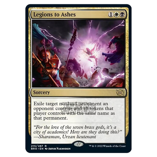 Magic The Gathering - The Brothers War - Legions to Ashes - 215/287