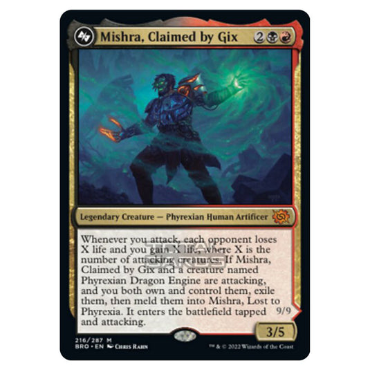 Magic The Gathering - The Brothers War - Mishra, Claimed by Gix - 216/287