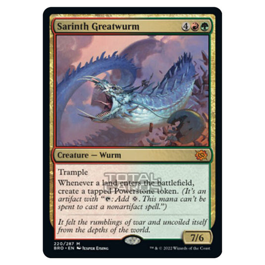 Magic The Gathering - The Brothers War - Sarinth Greatwurm - 220/287