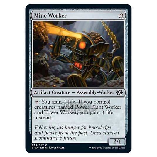 Magic The Gathering - The Brothers War - Mine Worker - 239/287