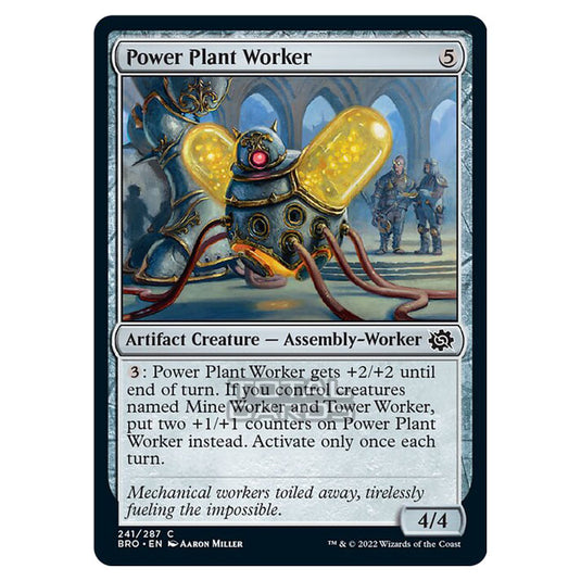 Magic The Gathering - The Brothers War - Power Plant Worker - 241/287