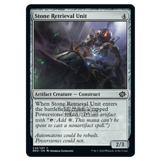 Magic The Gathering - The Brothers War - Stone Retrieval Unit - 248/287