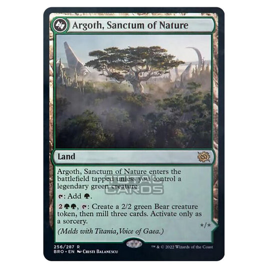Magic The Gathering - The Brothers War - Argoth, Sanctum of Nature - 256a/287