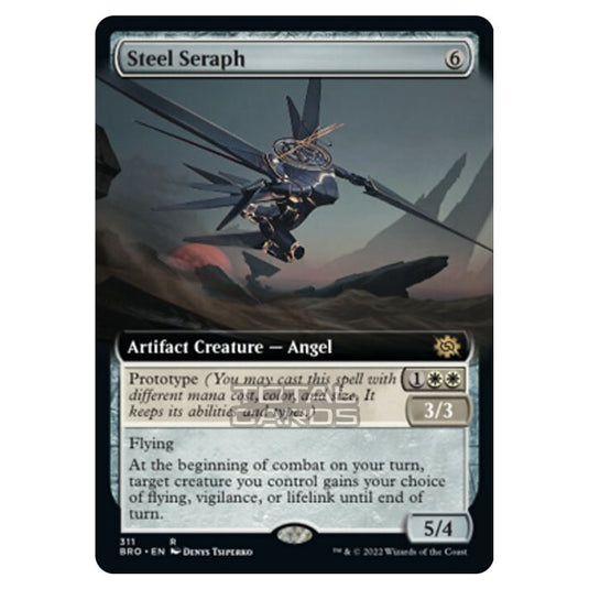 Magic The Gathering - The Brothers War - Steel Seraph (Extended Art Card) - 311/287