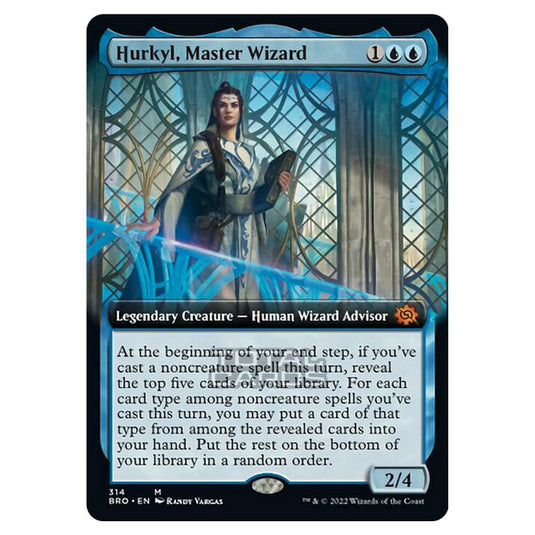 Magic The Gathering - The Brothers War - Hurkyl, Master Wizard (Extended Art Card) - 314/287