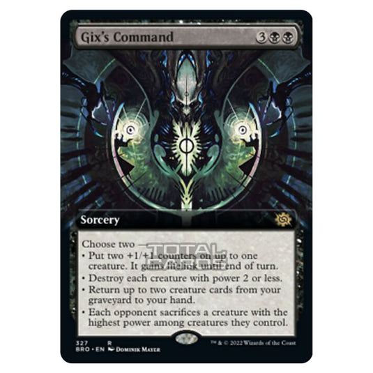 Magic The Gathering - The Brothers War - Gix's Command (Extended Art Card) - 327/287