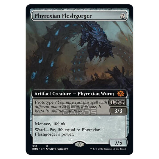 Magic The Gathering - The Brothers War - Phyrexian Fleshgorger (Extended Art Card) - 332/287