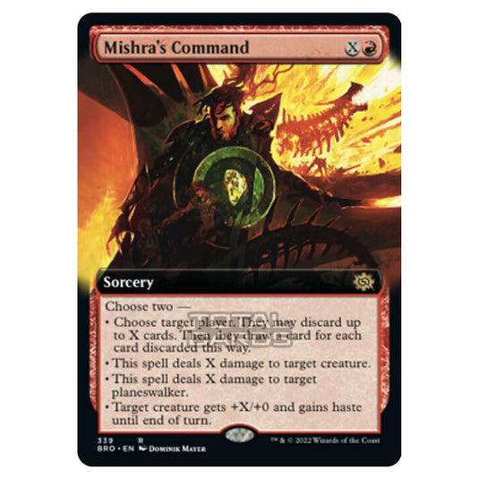 Magic The Gathering - The Brothers War - Mishra's Command (Extended Art Card) - 339/287