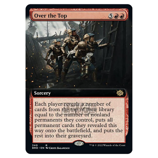 Magic The Gathering - The Brothers War - Over the Top (Extended Art Card) - 340/287