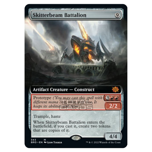 Magic The Gathering - The Brothers War - Skitterbeam Battalion (Extended Art Card) - 343/287