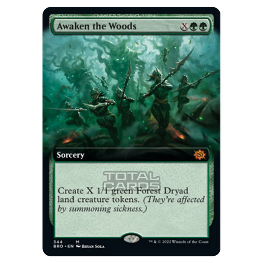 Magic The Gathering - The Brothers War - Awaken the Woods (Extended Art Card) - 344/287