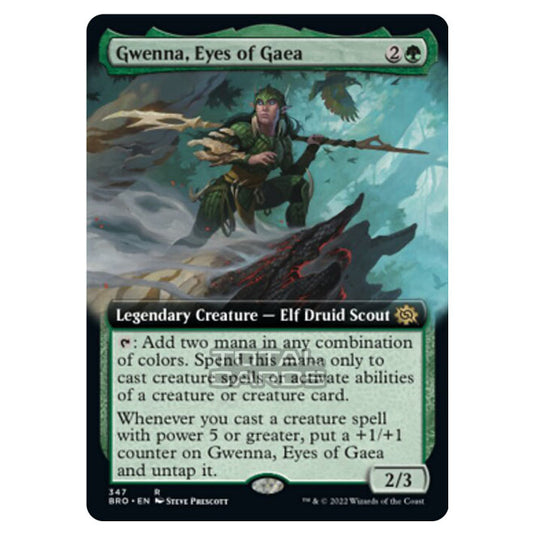 Magic The Gathering - The Brothers War - Gwenna, Eyes of Gaea (Extended Art Card) - 347/287