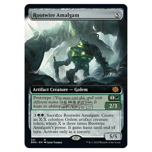 Magic The Gathering - The Brothers War - Rootwire Amalgam (Extended Art Card) - 351/287