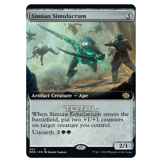 Magic The Gathering - The Brothers War - Simian Simulacrum (Extended Art Card) - 352/287