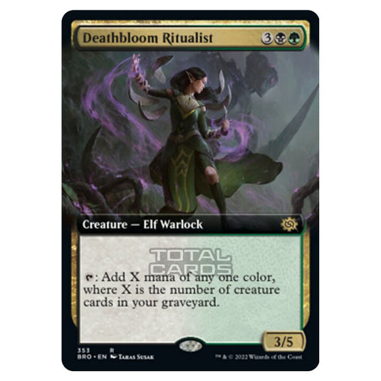 Magic The Gathering - The Brothers War - Deathbloom Ritualist (Extended Art Card) - 353/287