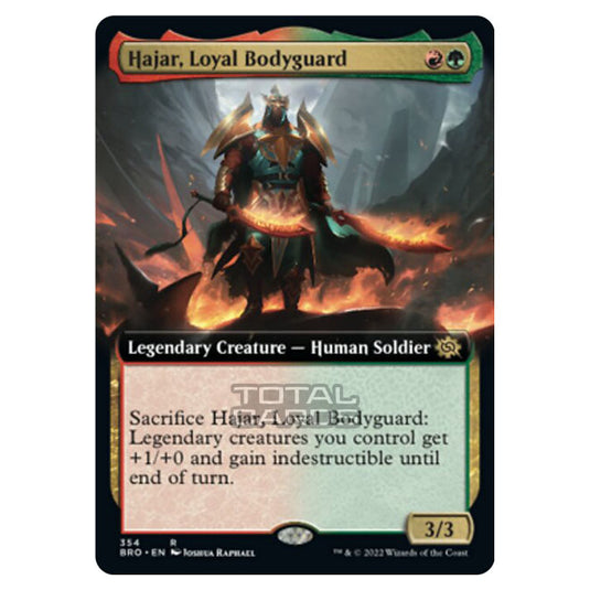 Magic The Gathering - The Brothers War - Hajar, Loyal Bodyguard (Extended Art Card) - 354/287