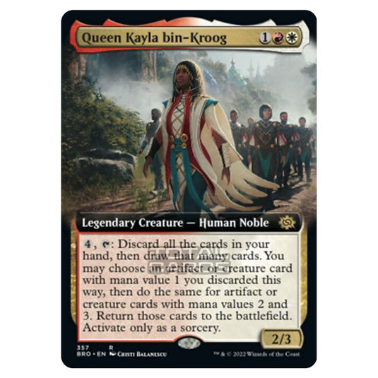 Magic The Gathering - The Brothers War - Queen Kayla bin-Kroog (Extended Art Card) - 357/287