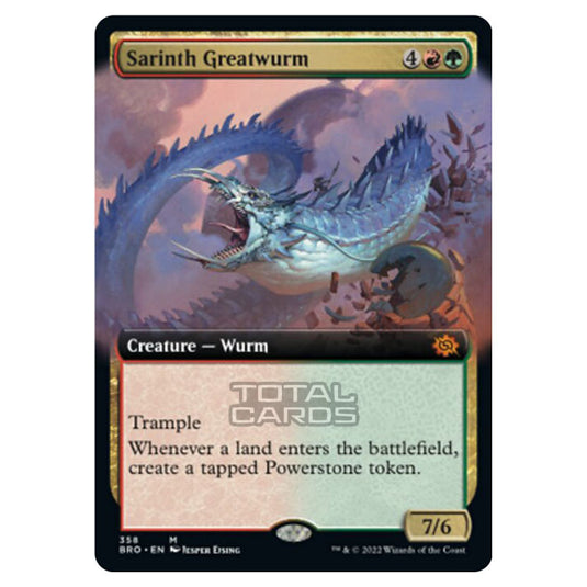 Magic The Gathering - The Brothers War - Sarinth Greatwurm (Extended Art Card) - 358/287