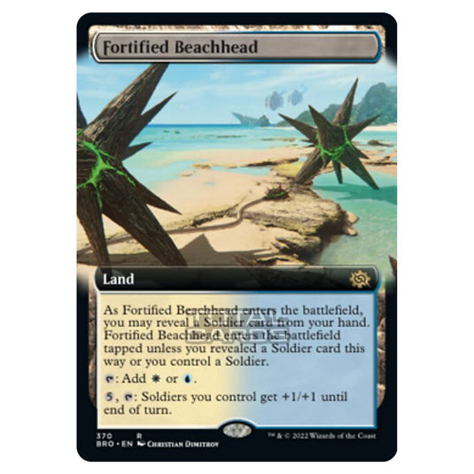 Magic The Gathering - The Brothers War - Fortified Beachhead (Extended Art Card) - 370/287