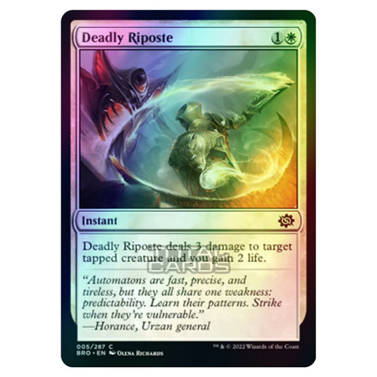 Magic The Gathering - The Brothers War - Deadly Riposte - 005/287 (Foil)