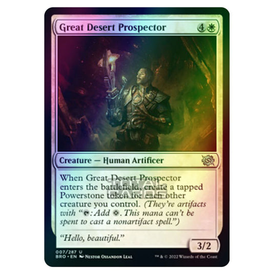 Magic The Gathering - The Brothers War - Great Desert Prospector - 007/287 (Foil)