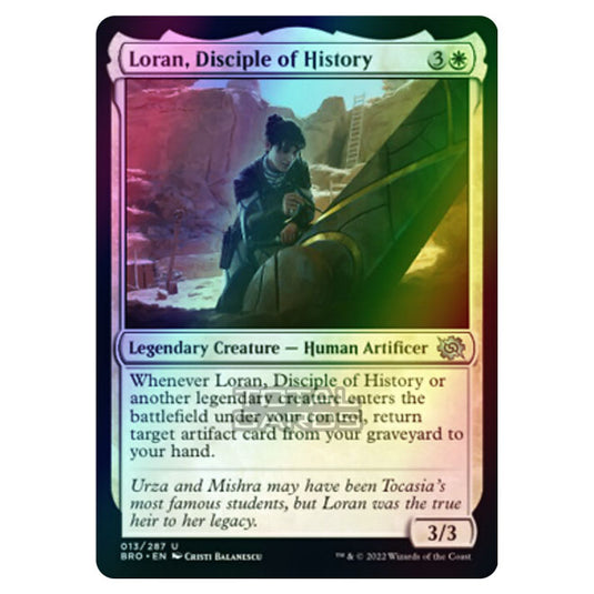 Magic The Gathering - The Brothers War - Loran, Disciple of History - 013/287 (Foil)