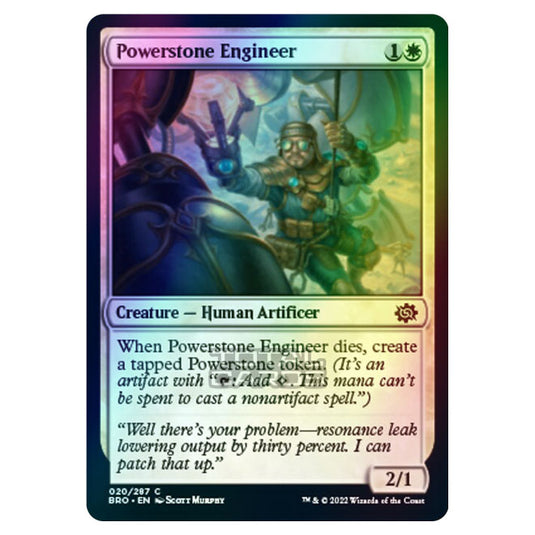 Magic The Gathering - The Brothers War - Powerstone Engineer - 020/287 (Foil)