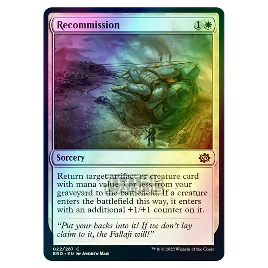 Magic The Gathering - The Brothers War - Recommission - 022/287 (Foil)