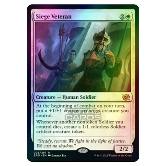 Magic The Gathering - The Brothers War - Siege Veteran - 025/287 (Foil)