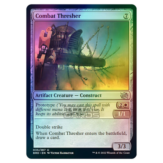 Magic The Gathering - The Brothers War - Combat Thresher - 035/287 (Foil)