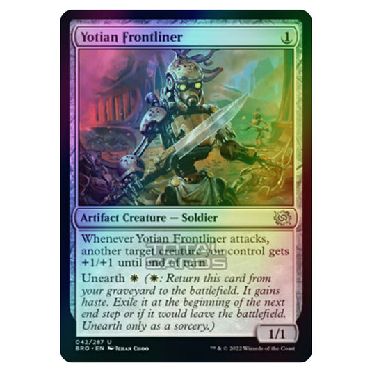Magic The Gathering - The Brothers War - Yotian Frontliner - 042/287 (Foil)