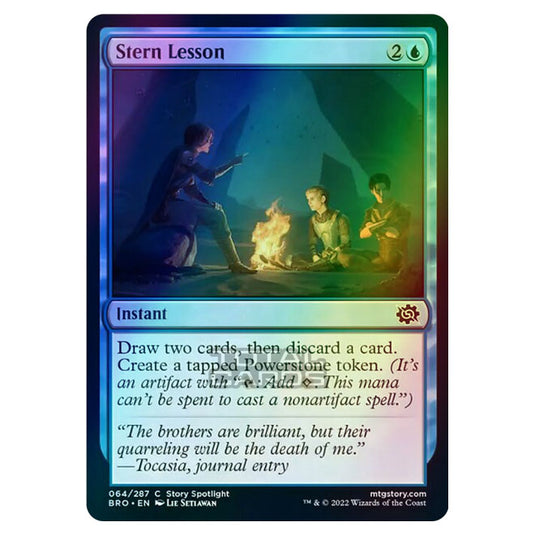 Magic The Gathering - The Brothers War - Stern Lesson - 064/287 (Foil)